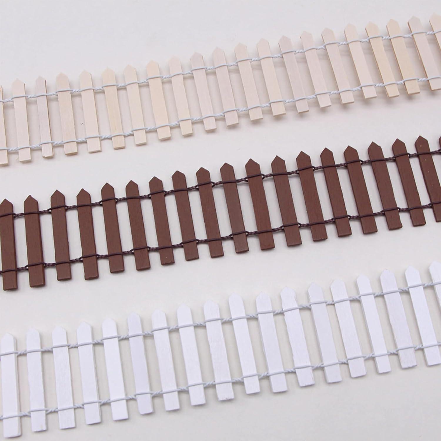 Mini Cerca de Jardín de Hadas XFGSYXS 90x5 cm Blanca