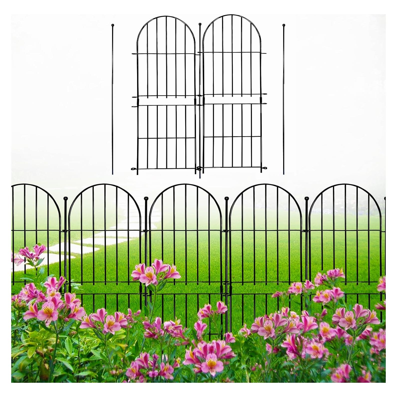 Valla Decorativa de Jardín Thrivinest 79cm x 3.05m Paquete 10