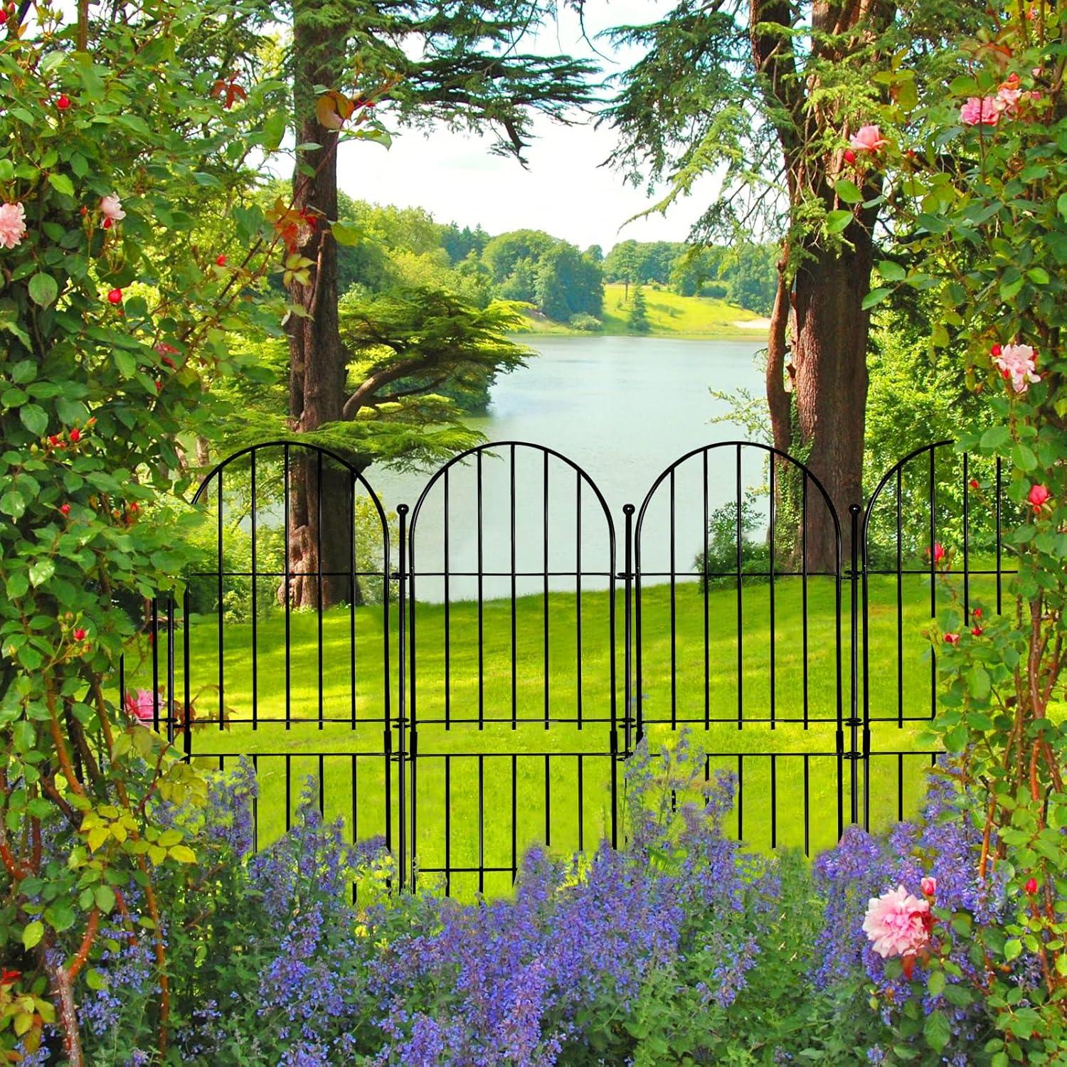 Valla Decorativa de Jardín Thrivinest 79cm x 3.05m Paquete 10