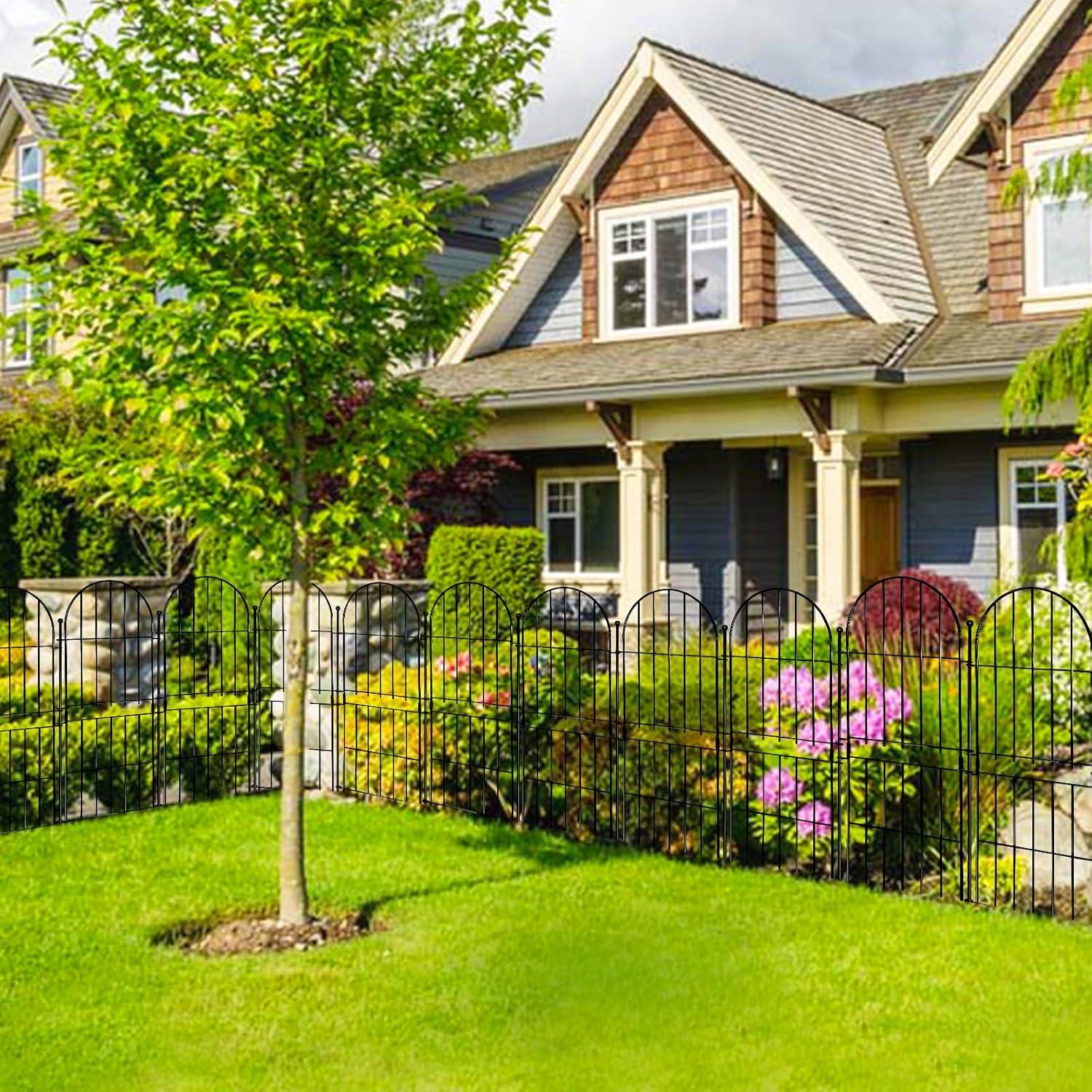 Valla Decorativa de Jardín Thrivinest 79cm x 3.05m Paquete 10