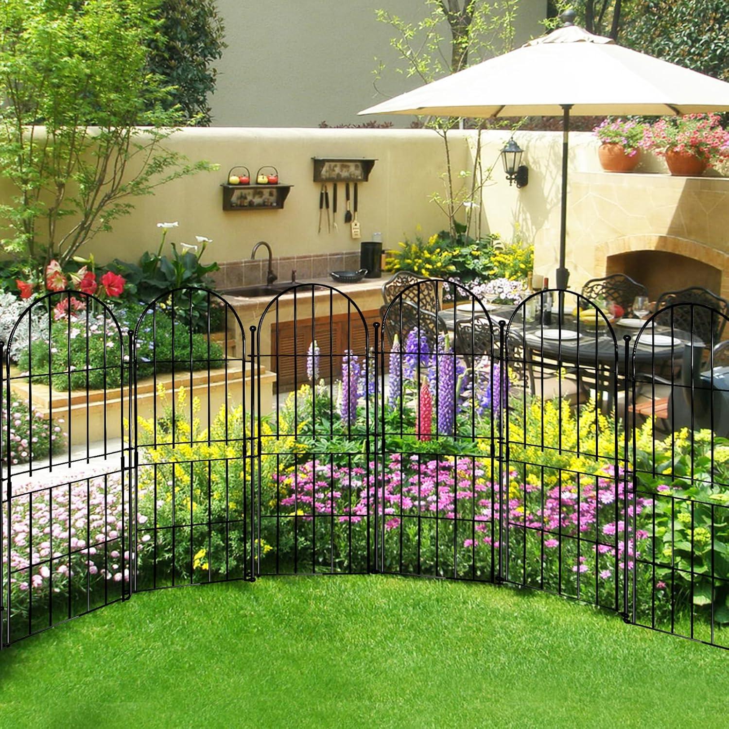 Valla Decorativa de Jardín Thrivinest 79cm x 3.05m Paquete 10