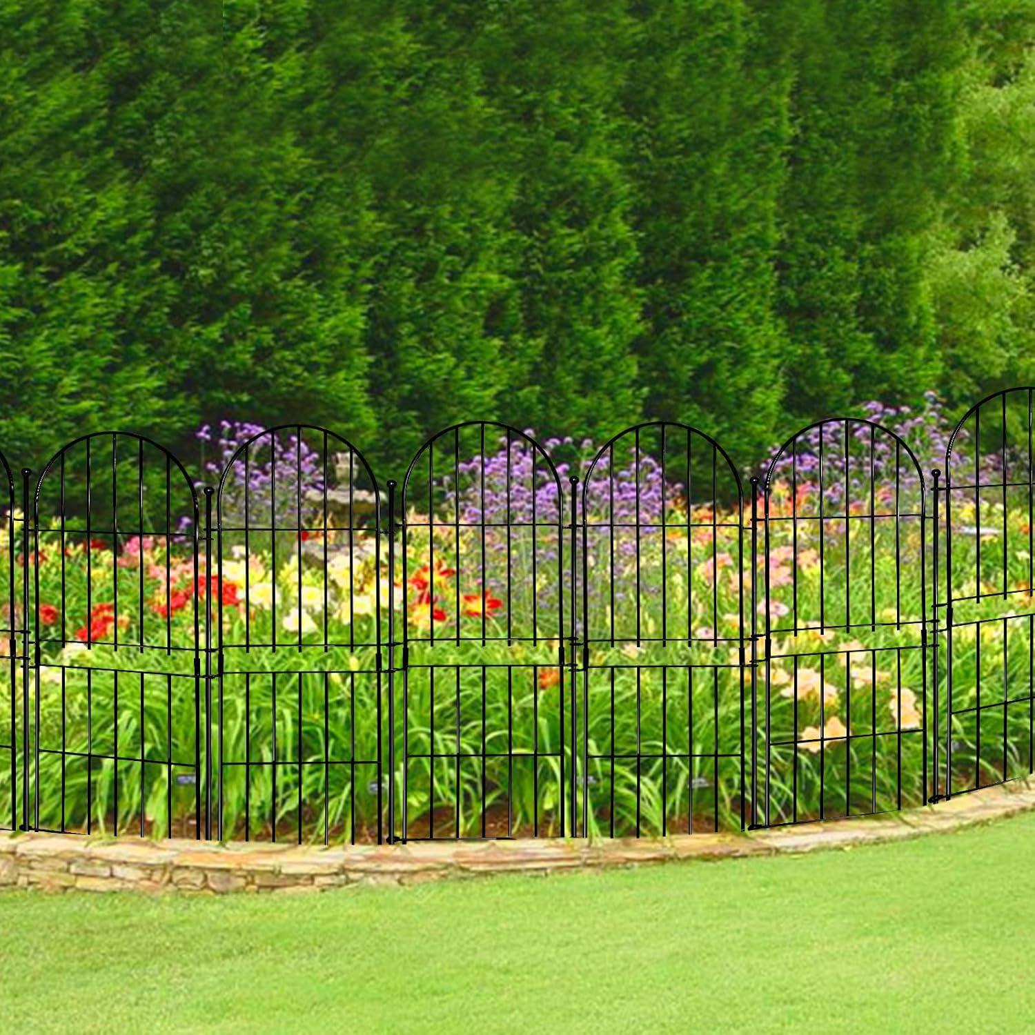 Valla Decorativa de Jardín Thrivinest 79cm x 3.05m Paquete 10