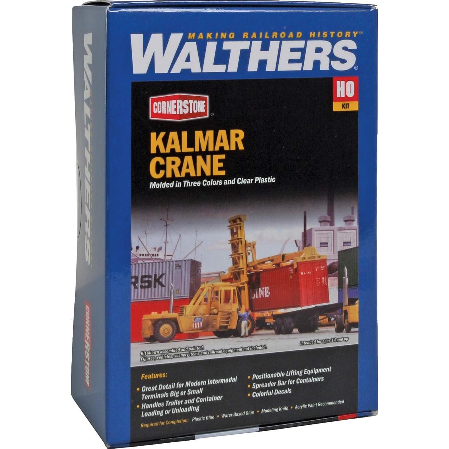 Kit de grúa intermodal Kalmar HO Walthers 15.88x10.16cm