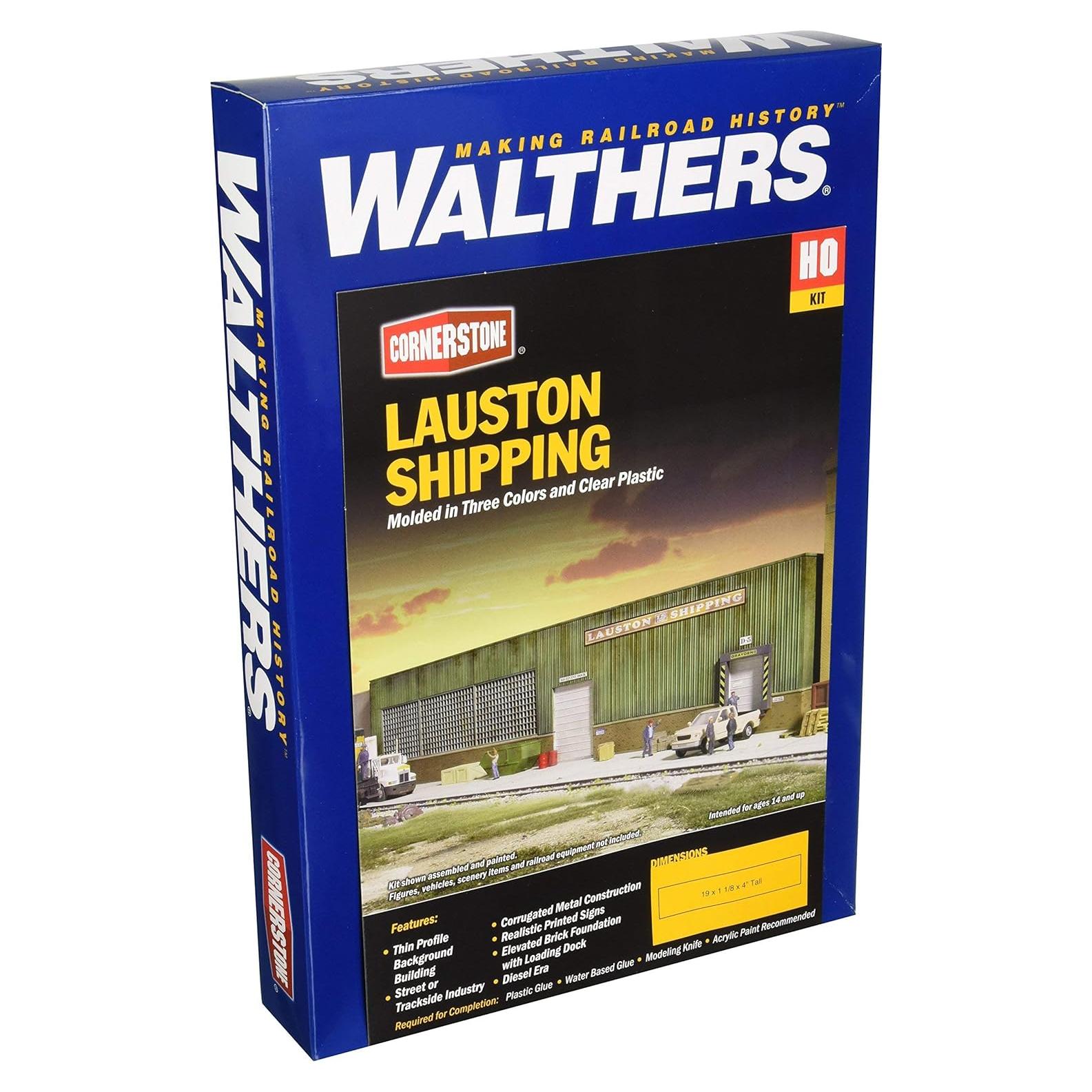 Edificio de fondo Lauston HO Walthers 36.4x5.5x24.8 cm