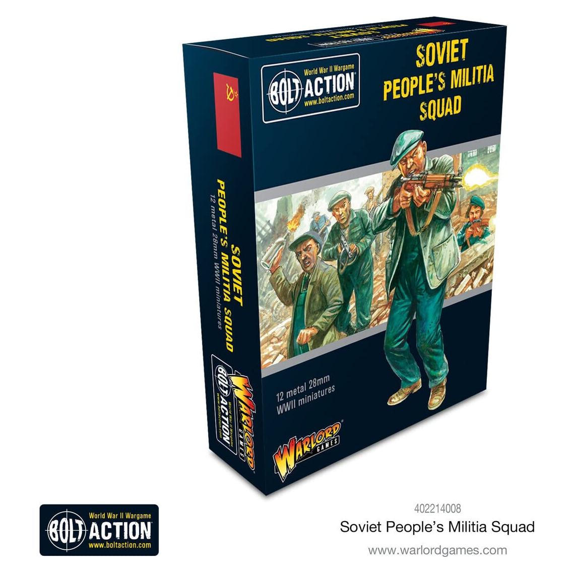 Milicia del Pueblo Soviético Warlord Games Bolt Action 12 Figuras