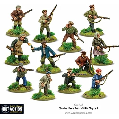 Milicia del Pueblo Soviético Warlord Games Bolt Action 12 Figuras
