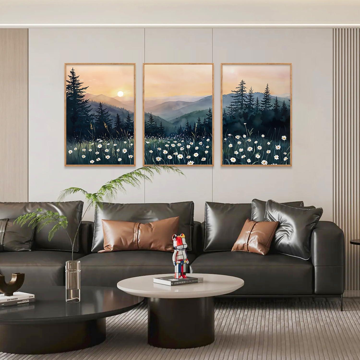 KAIRNE Juego de Arte de Pared en Lienzo 3 Piezas 40x60cm