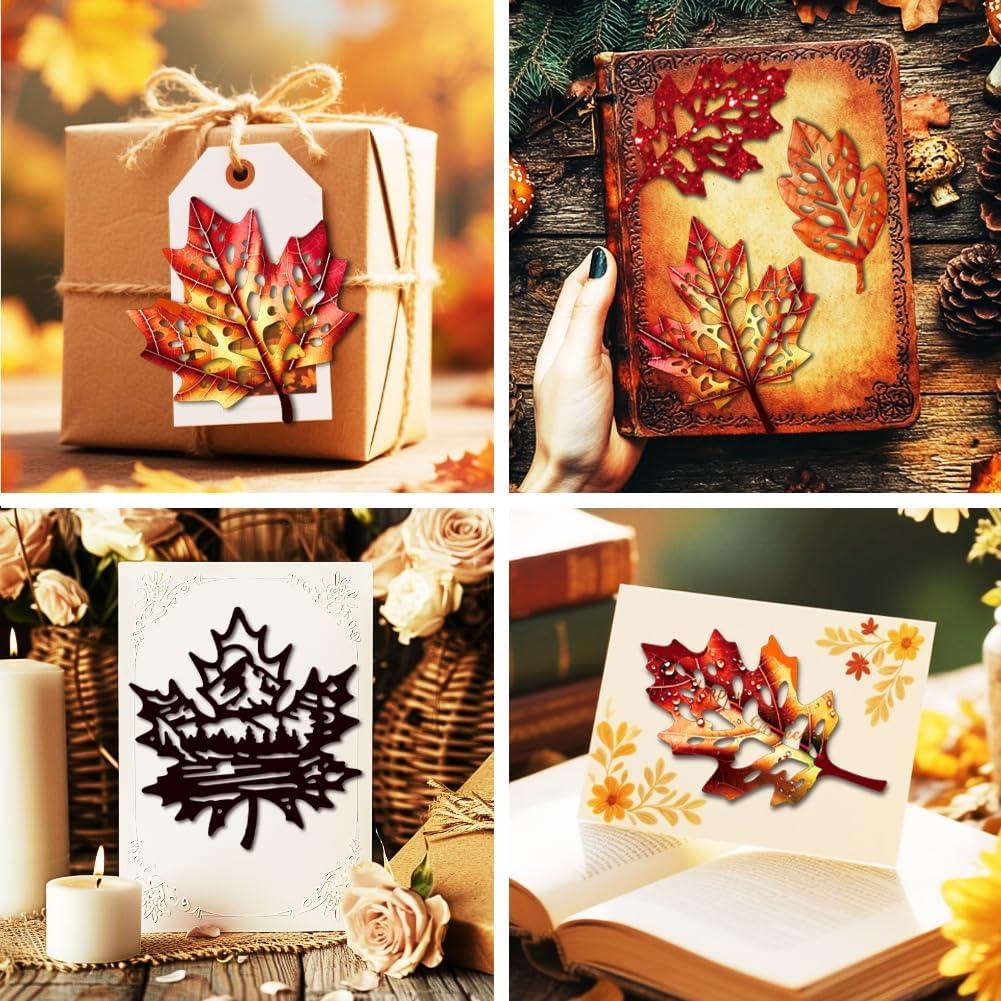 Cortes de Troquelado Hoja de Arce Otoño MAYJOYDIY 11.94x19.81cm