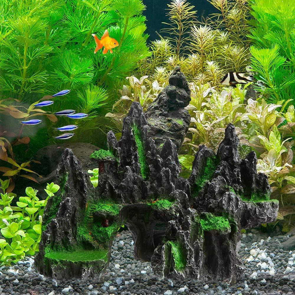 Adorno de Acuario Saim Roca Vista de Montaña 25x16x19cm