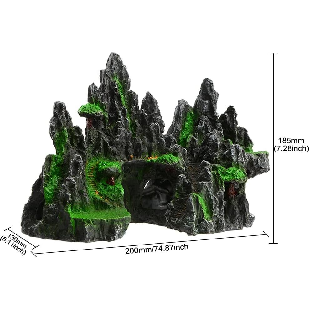 Adorno de Acuario Saim Roca Vista de Montaña 25x16x19cm
