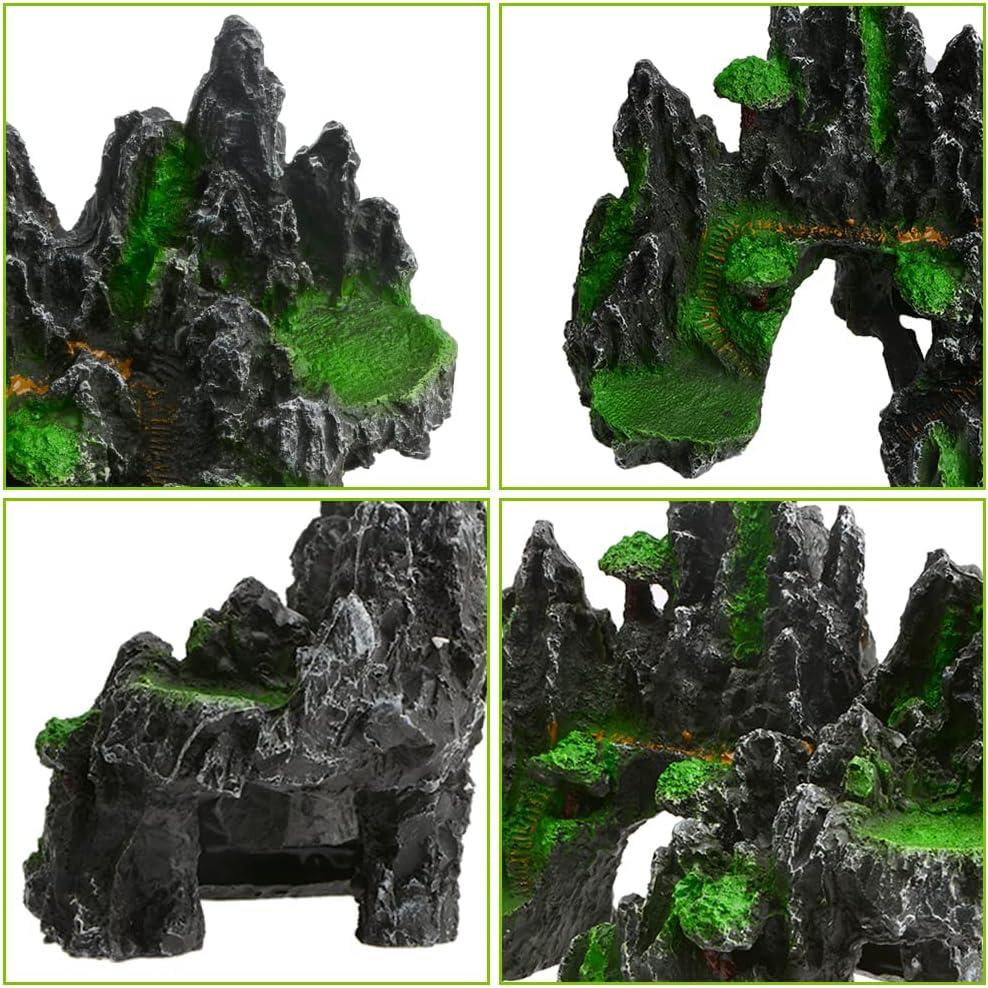 Adorno de Acuario Saim Roca Vista de Montaña 25x16x19cm