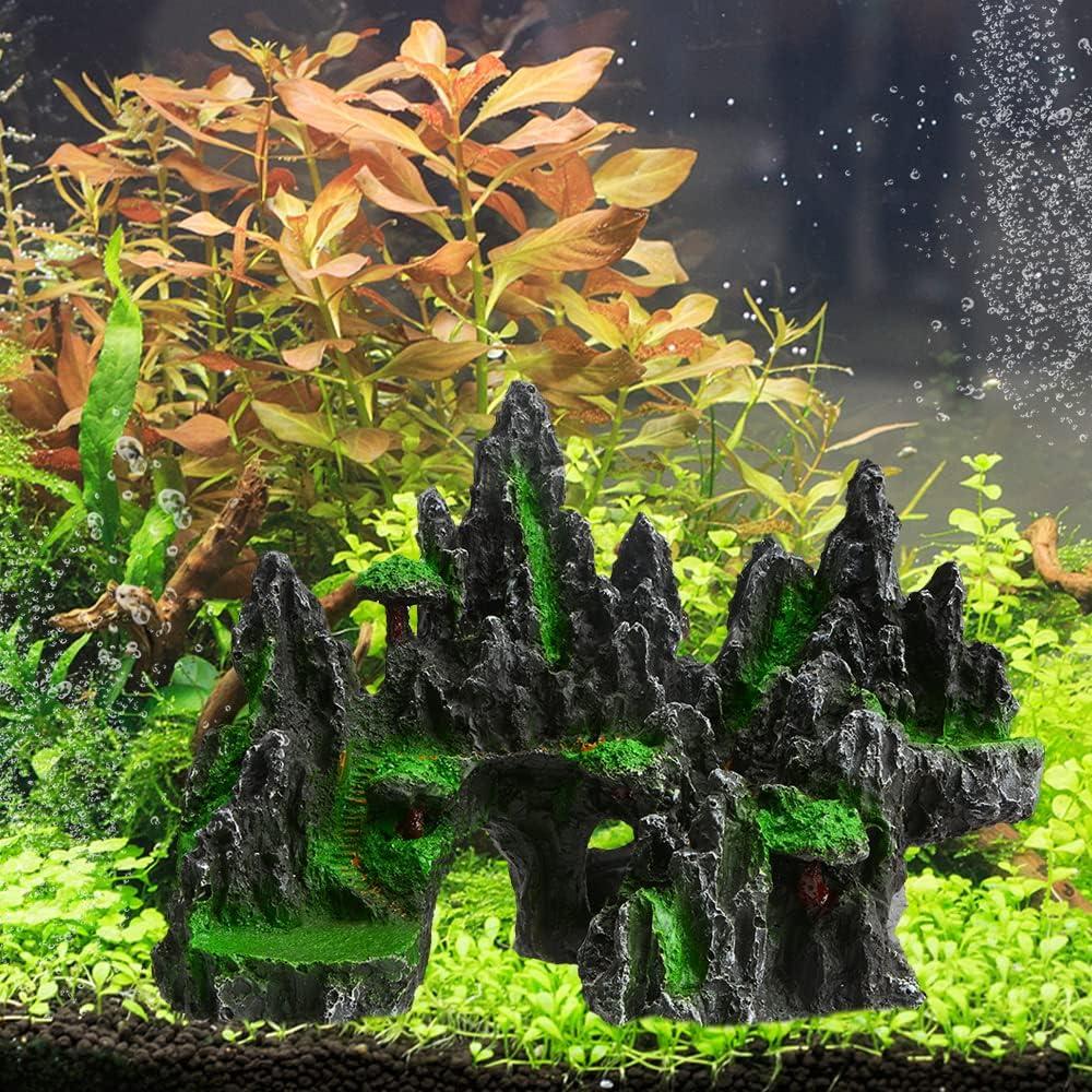 Adorno de Acuario Saim Roca Vista de Montaña 25x16x19cm