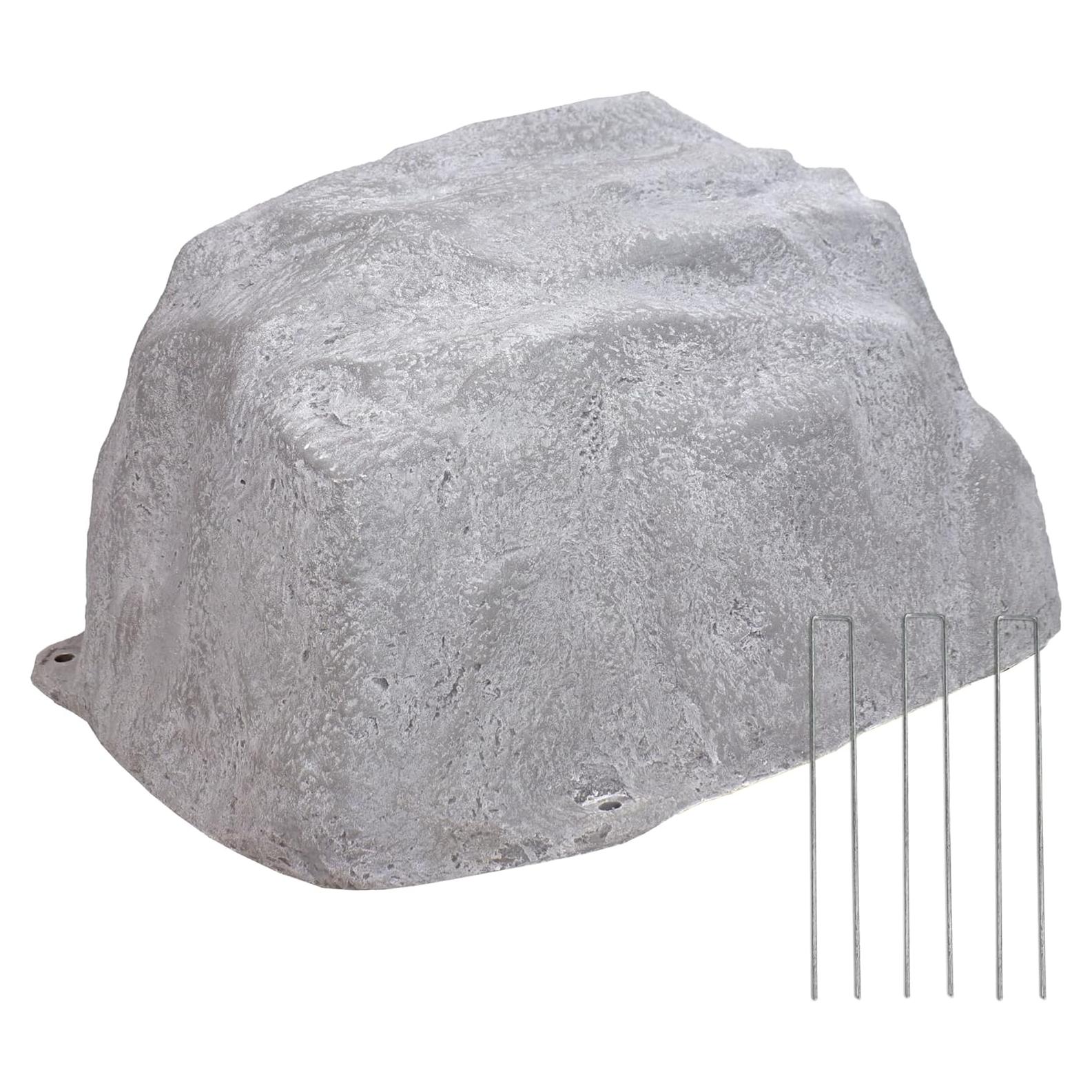 Cubierta de Roca Falsa Sunnydaze 14" H Gris para Jardín