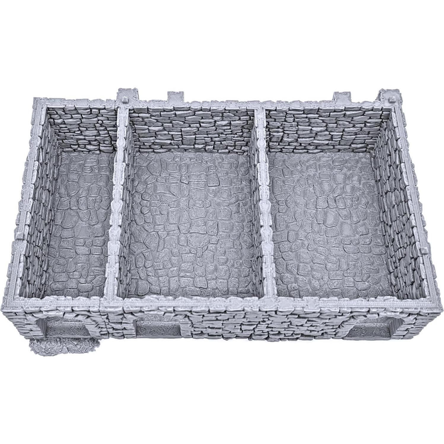 Escenografía Impresa 3D EnderToys Cuarteles de Roca Negra 28mm