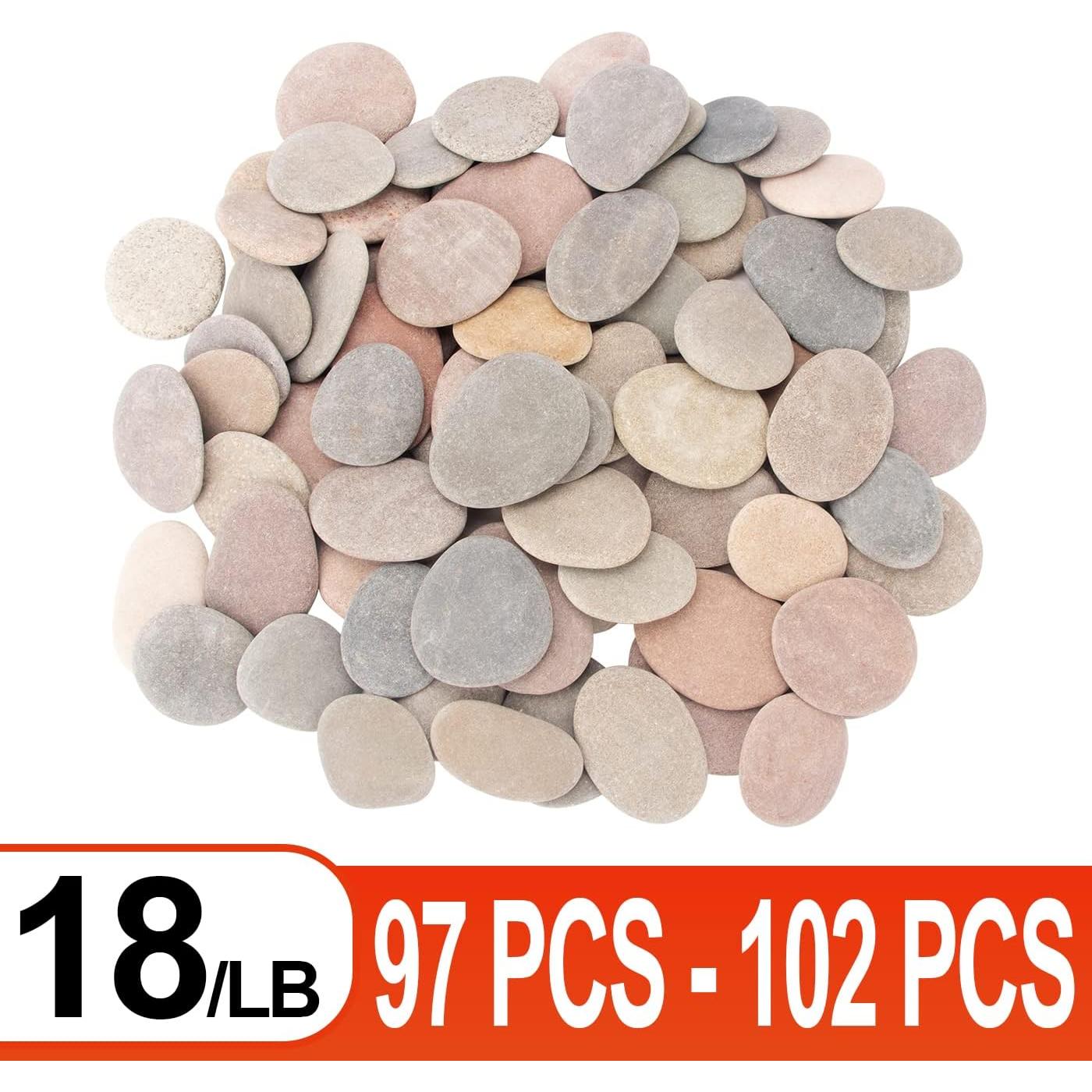 Piedras Planas para Pintar CFKJ - 97 a 102 PCS, 5.7-8.9 cm