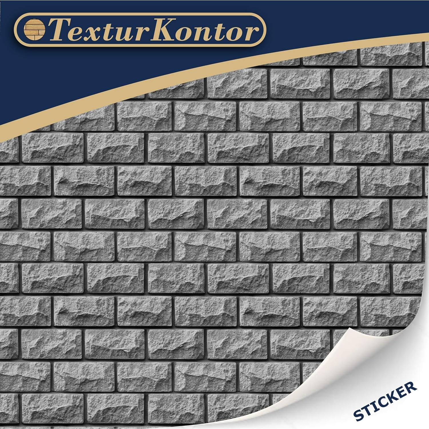 3 Hojas de Película Autoadhesiva para Revestimiento de Paredes - TexturKontor - Escala 1:87