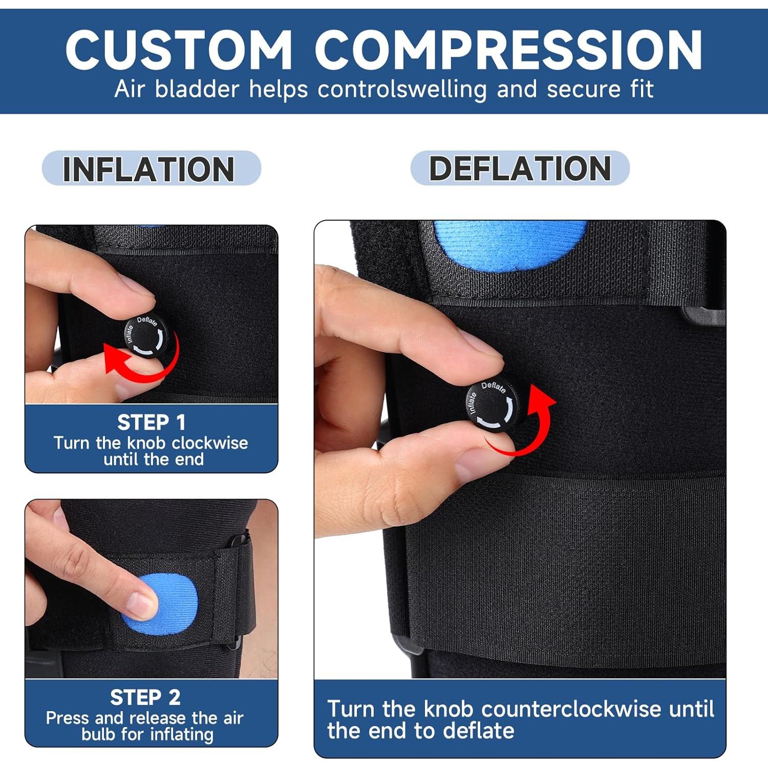 Bota Inflable Alta Veanvoky para Fractura de Tobillo - Pequeña