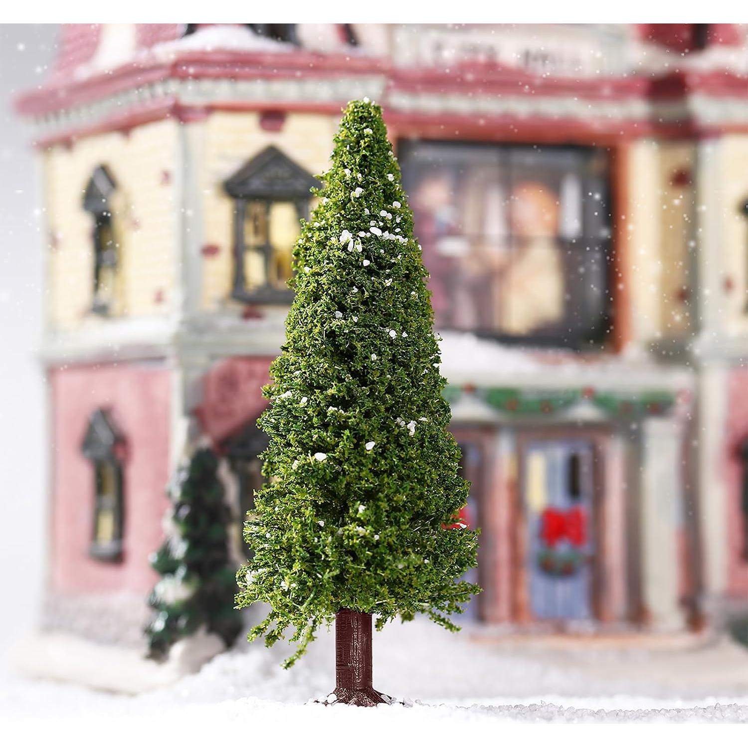 Miniaturas de Árboles en Escala VOSAREA 15pcs Verde para Dioramas