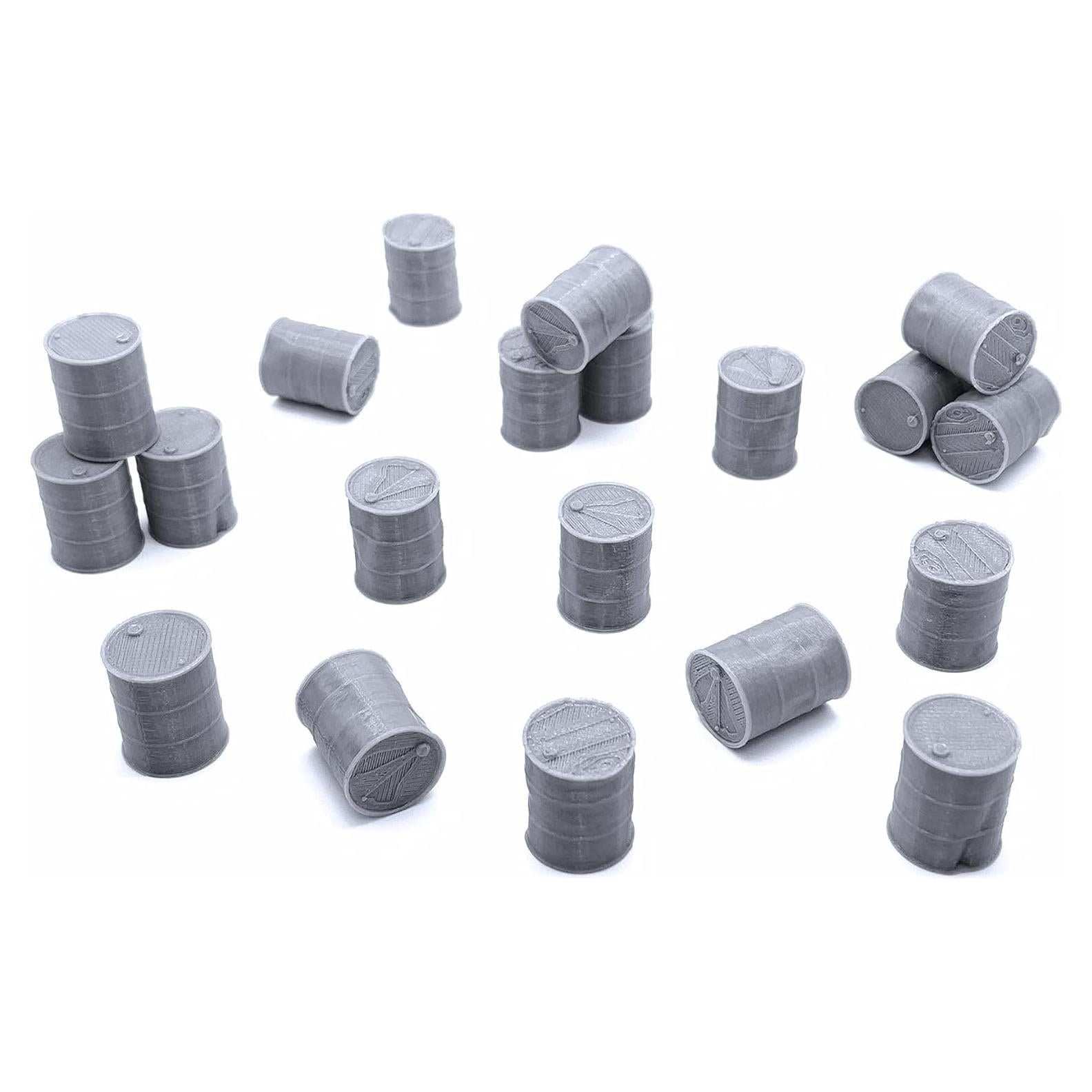 Barriles Destrozados EnderToys para Miniaturas 28mm - Escenografía 3D