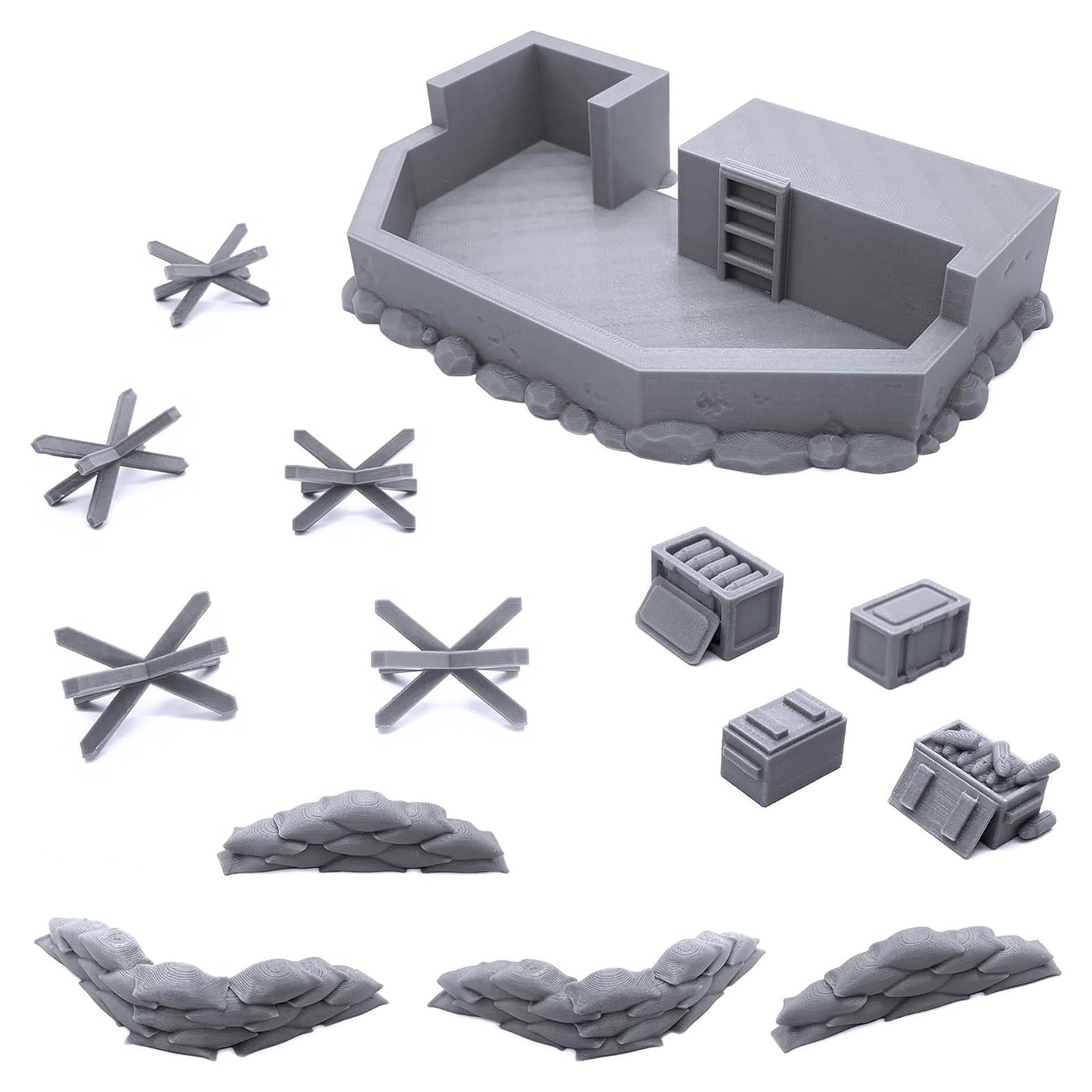 Escenografía de Terreno EnderToys Asedio La Costa 28mm