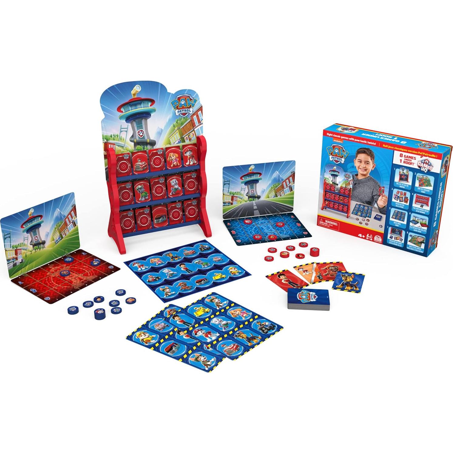 Juegos de mesa PAW Patrol 8 en 1 para niños 4 años+
