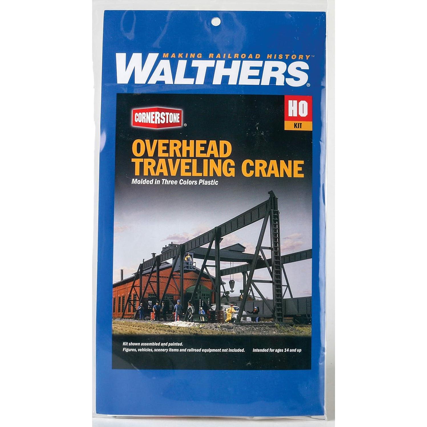 Grúa Viajera de Techo Walthers Cornerstone HO 1:87 25 Toneladas