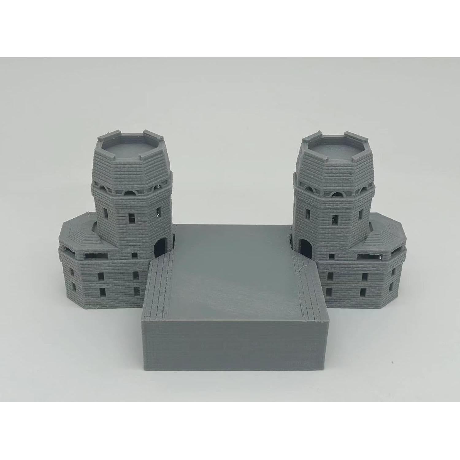 Modelo Edificio Cabeza de Puente Remagen Escala N 1:150-160