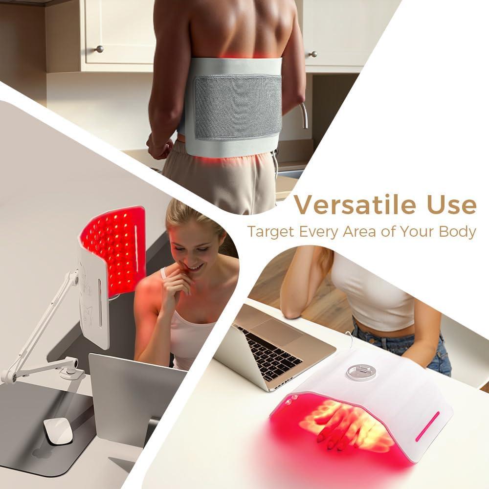 Terapia de Luz Roja LifeZoom NIR4, 96 LEDs, 660nm 850nm