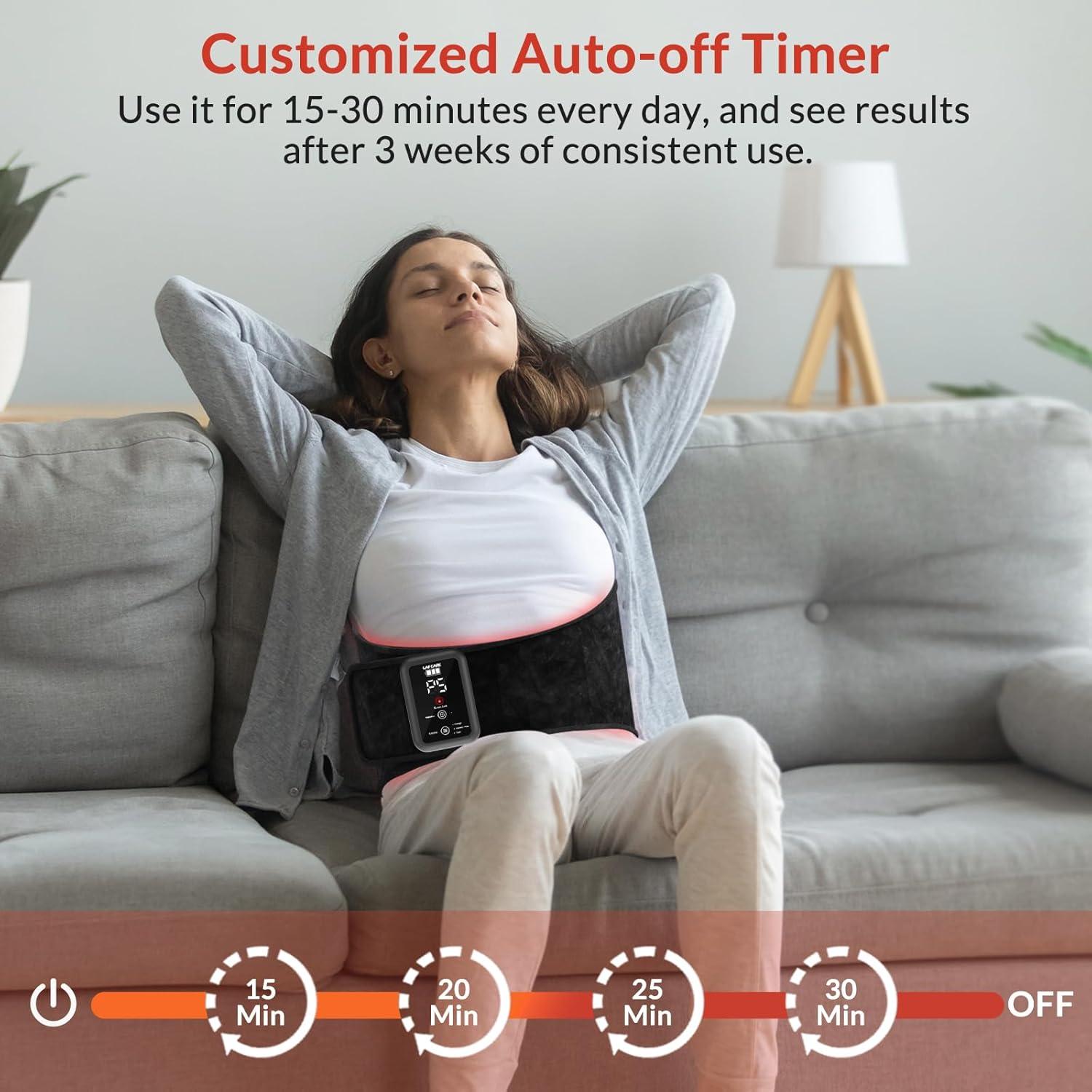 Cinturón de Terapia de Luz Roja LAFCARE 17.8x19.9 cm