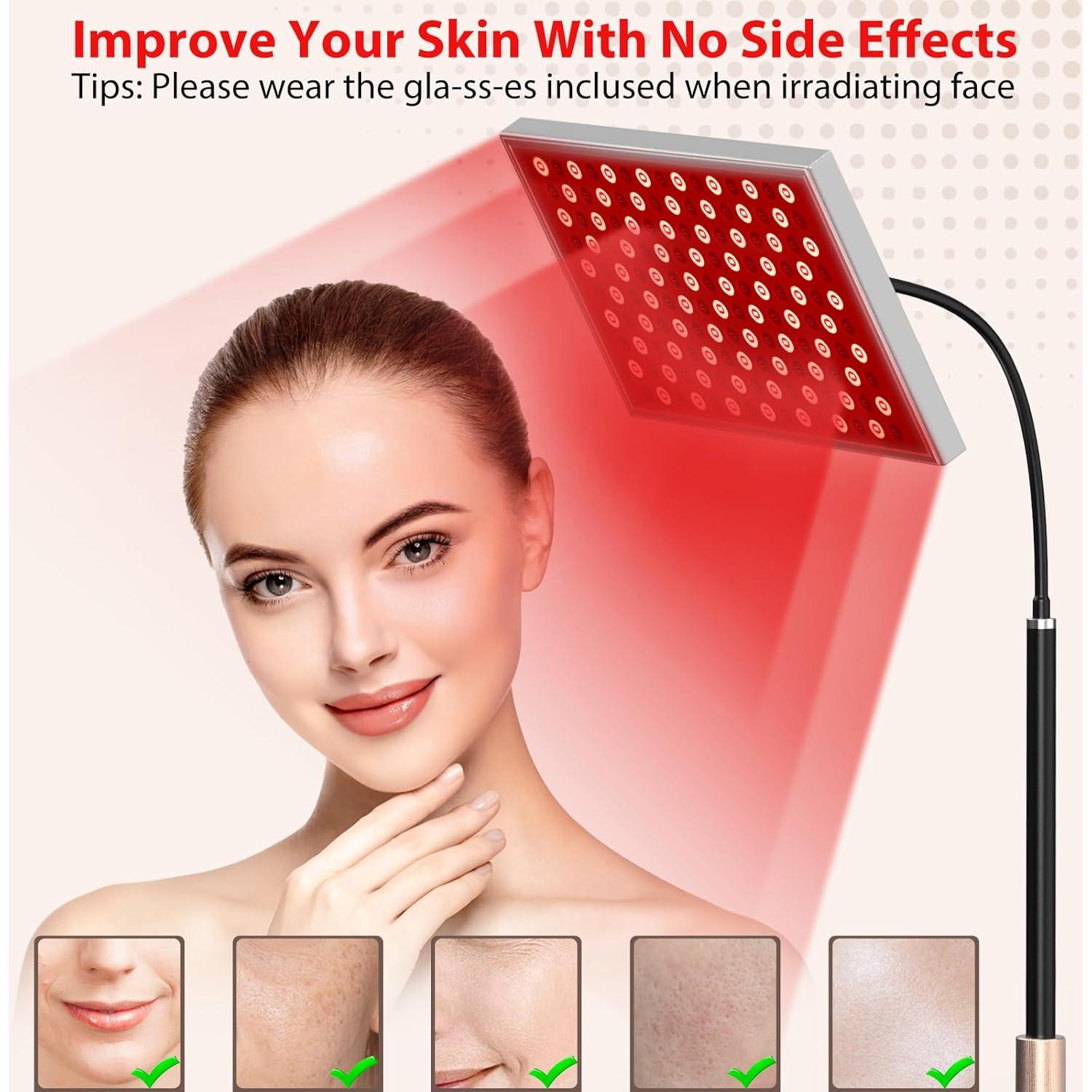 Terapia de Luz Roja Skyalxy 660nm y 850nm con Soporte Ajustable