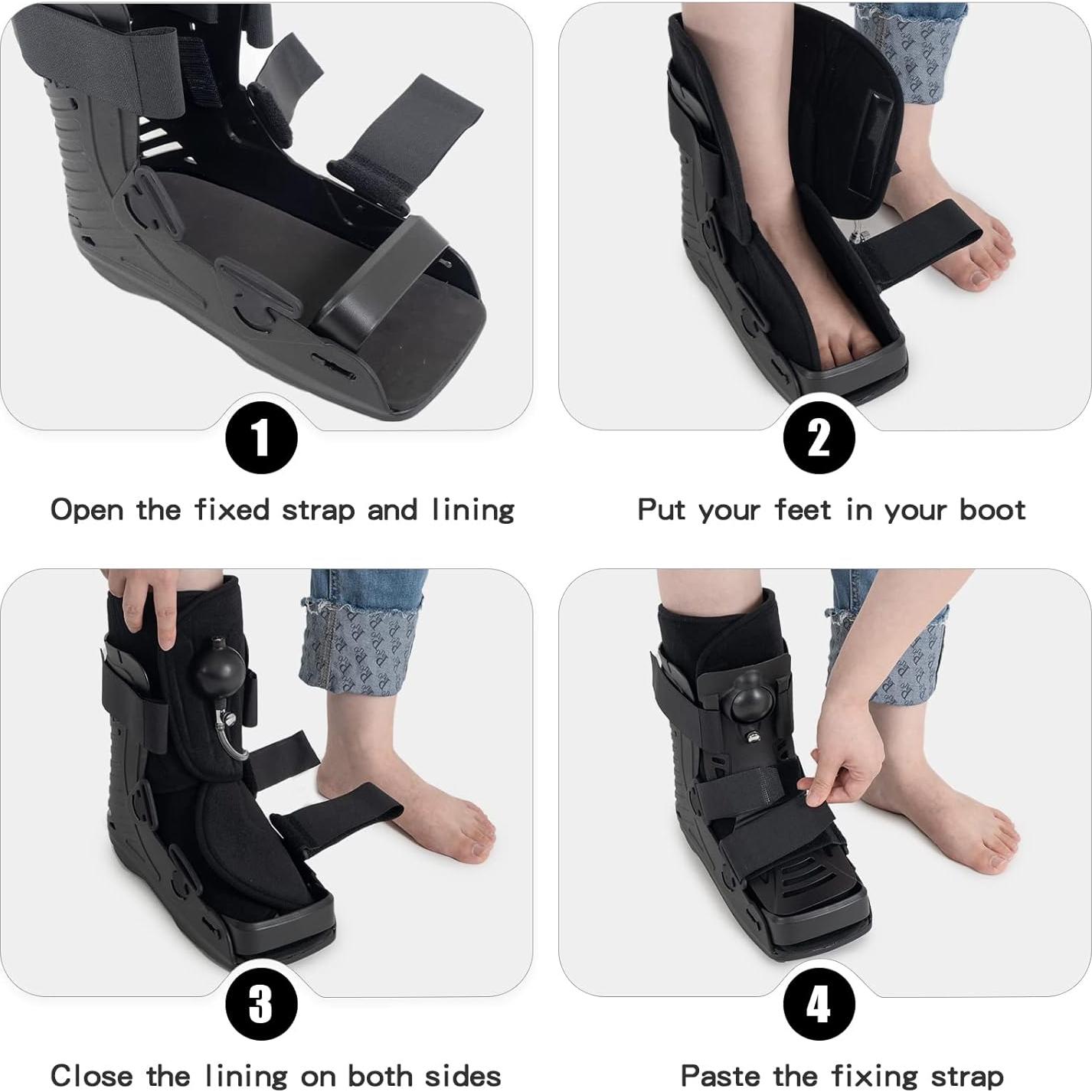 Botín Médico Inflable GHORTHOUD para Fracturas - Pequeño