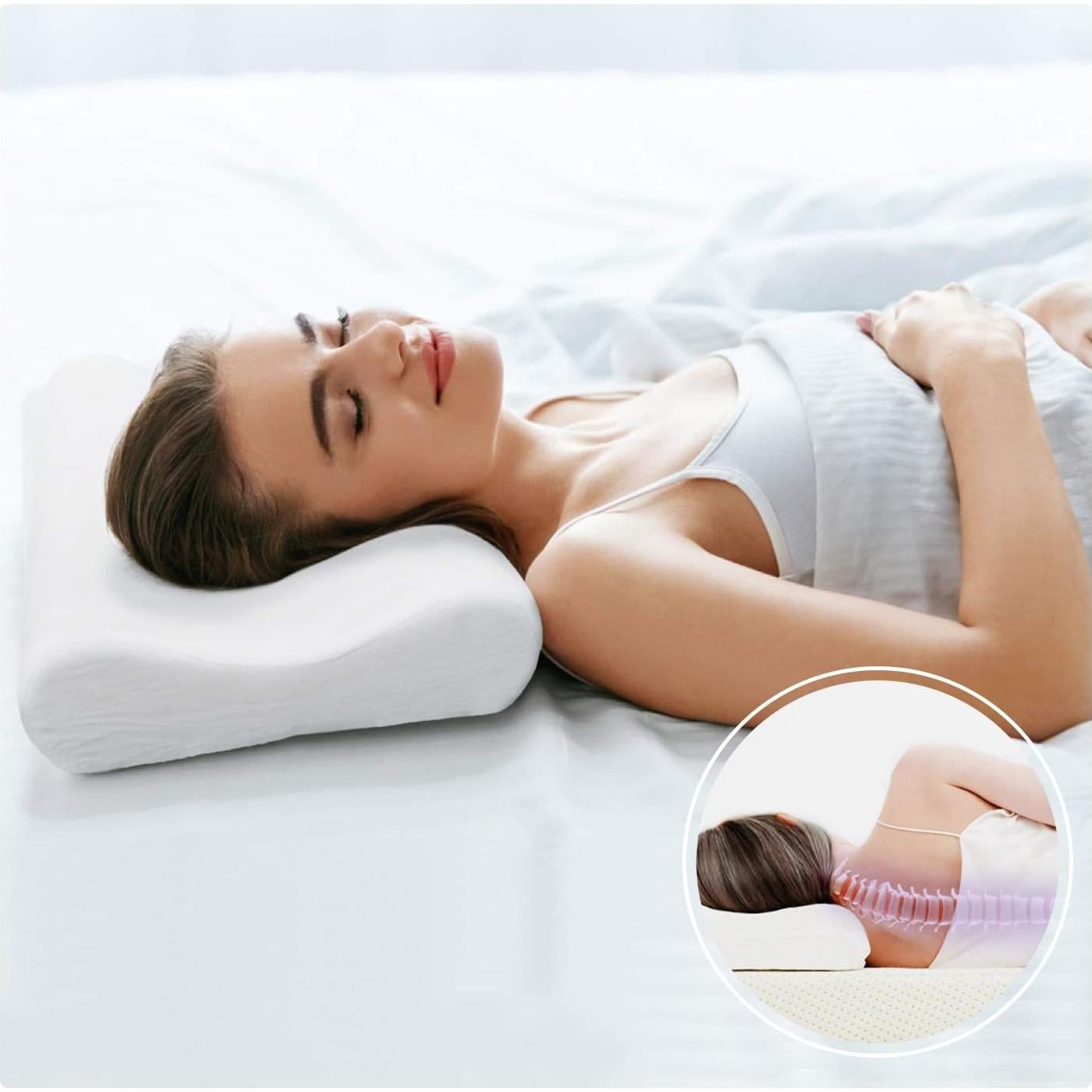 Almohada Cervical ZG Home Espuma Viscoelástica 61x38cm