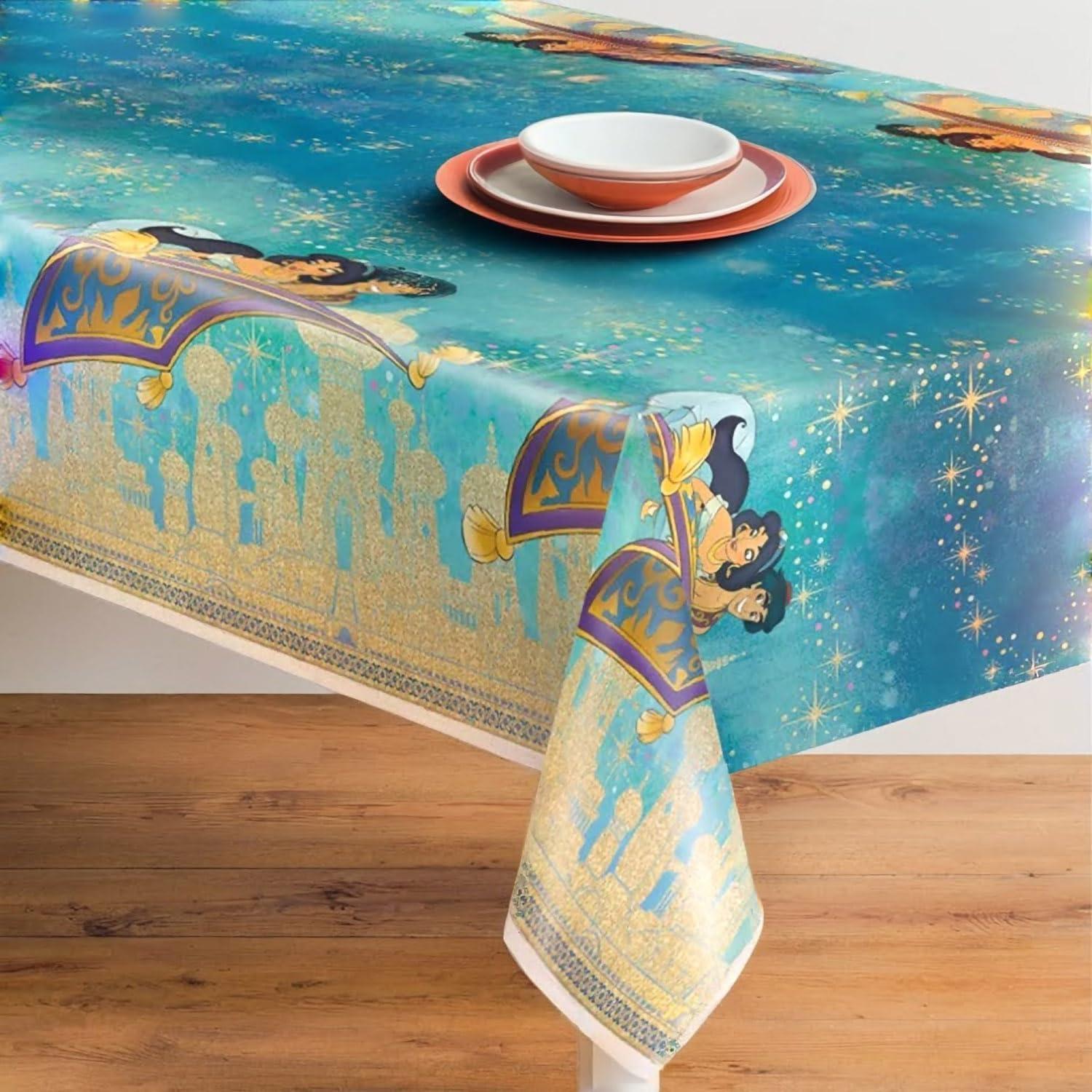 Cubierta de Mesa Rectangular Disney Aladino Multicolor 213x137cm