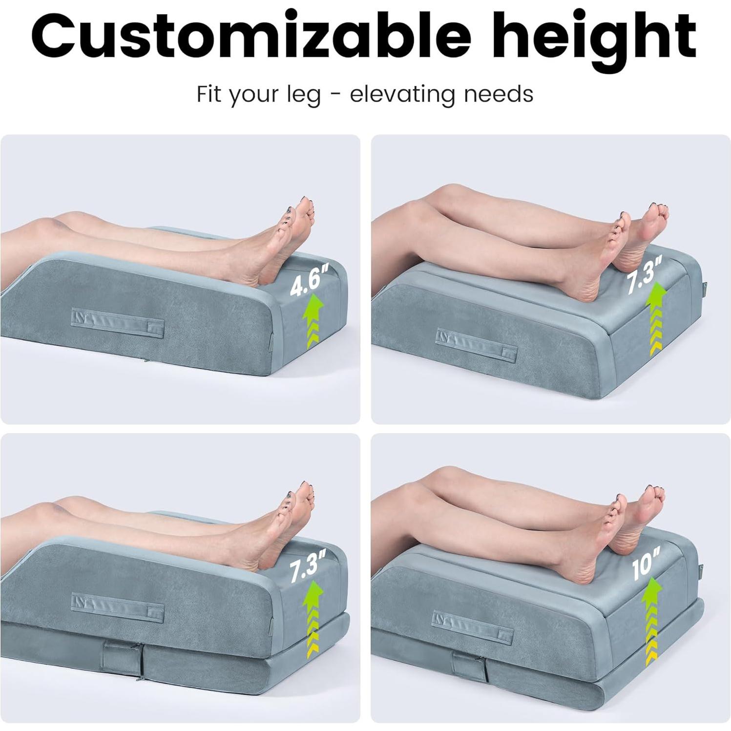 Cojín de Elevación de Piernas OasisSpace Doble Ergonomía 72x43cm