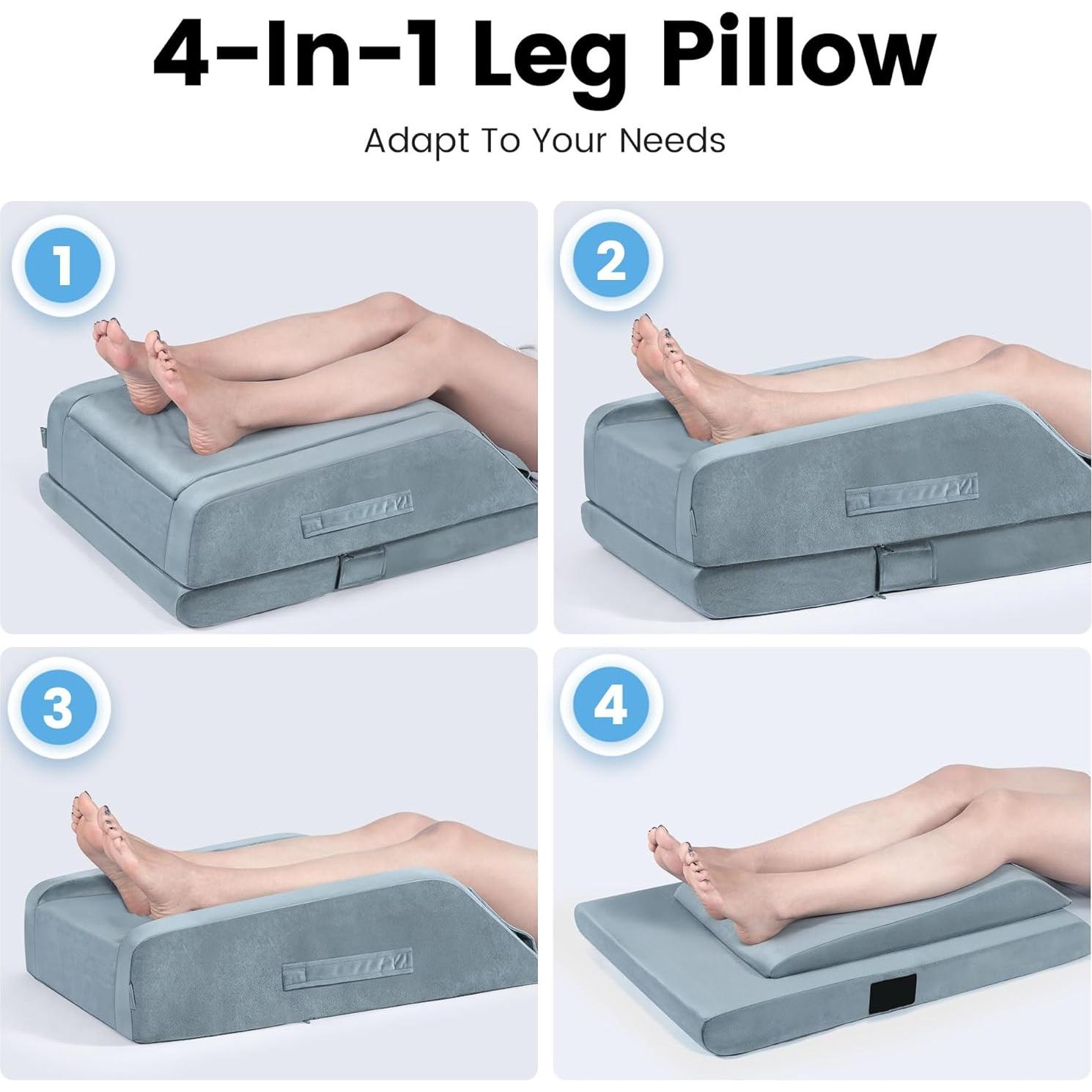 Cojín de Elevación de Piernas OasisSpace Doble Ergonomía 72x43cm