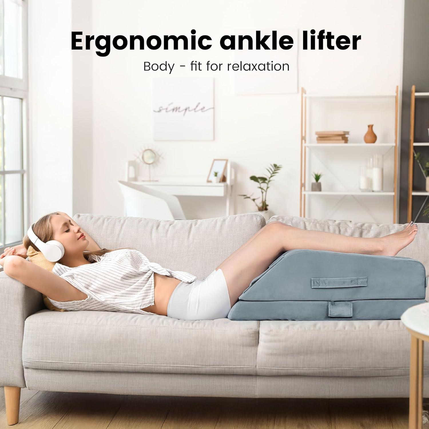 Cojín de Elevación de Piernas OasisSpace Doble Ergonomía 72x43cm