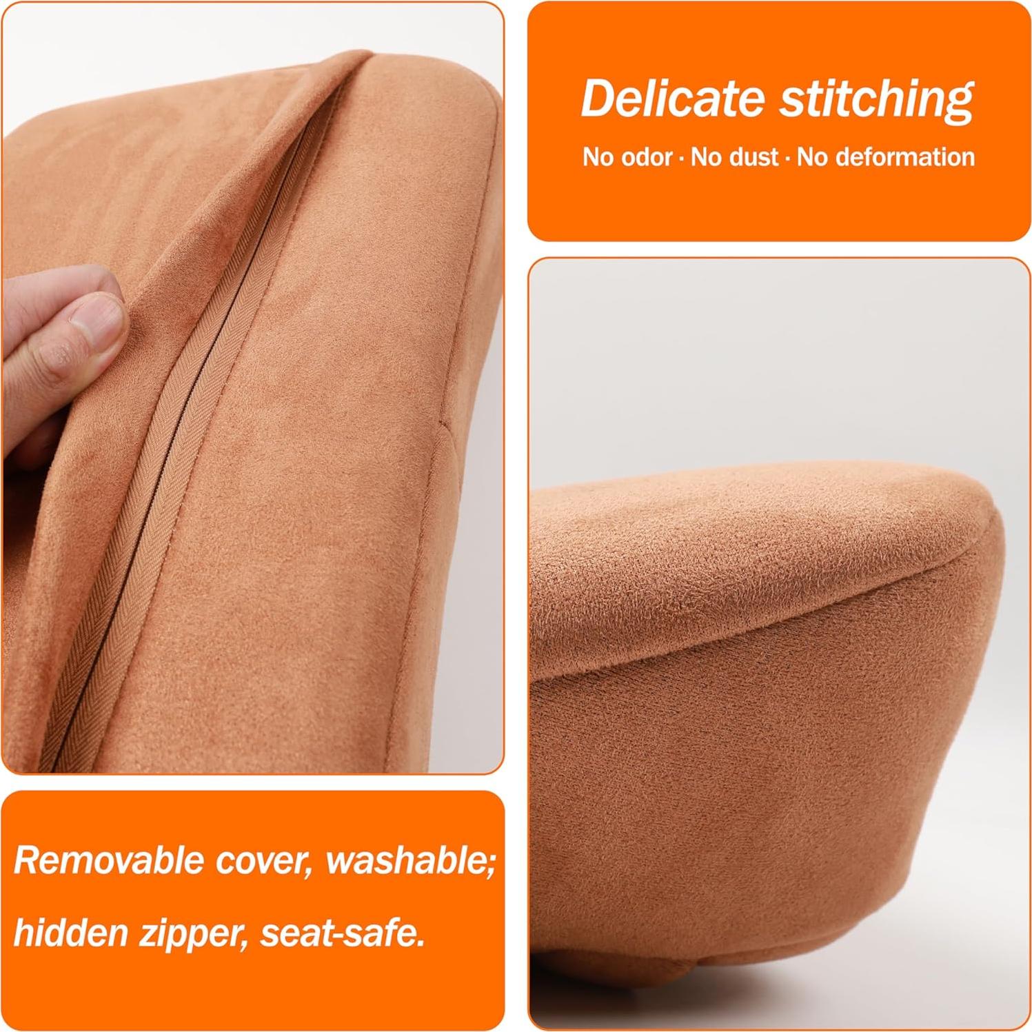 Almohada Lumbar POKSRI Suede de Superfibra 39x22 cm