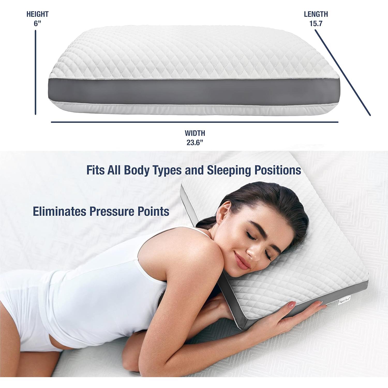 Almohada de Espuma con Memoria Perfect Cloud - Ajustable y Reversible