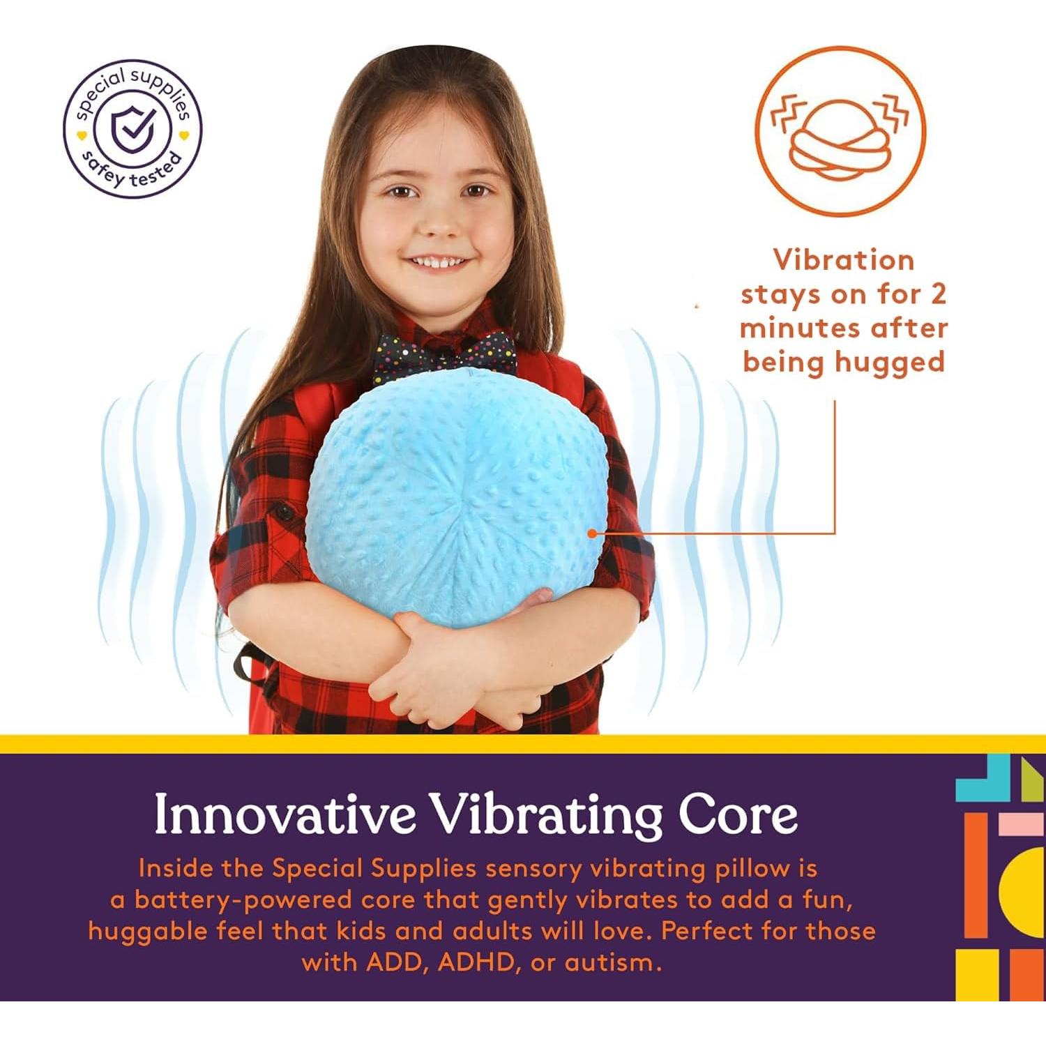 Almohada Vibrante Terapéutica Suministros Especiales 30x30 cm Azul