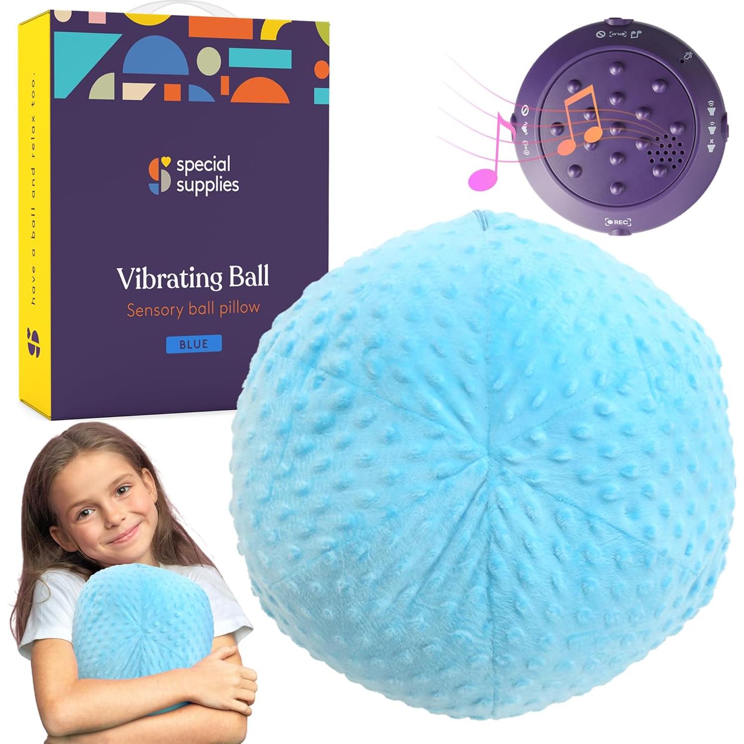 Almohada Vibrante Terapéutica Suministros Especiales 30x30 cm Azul