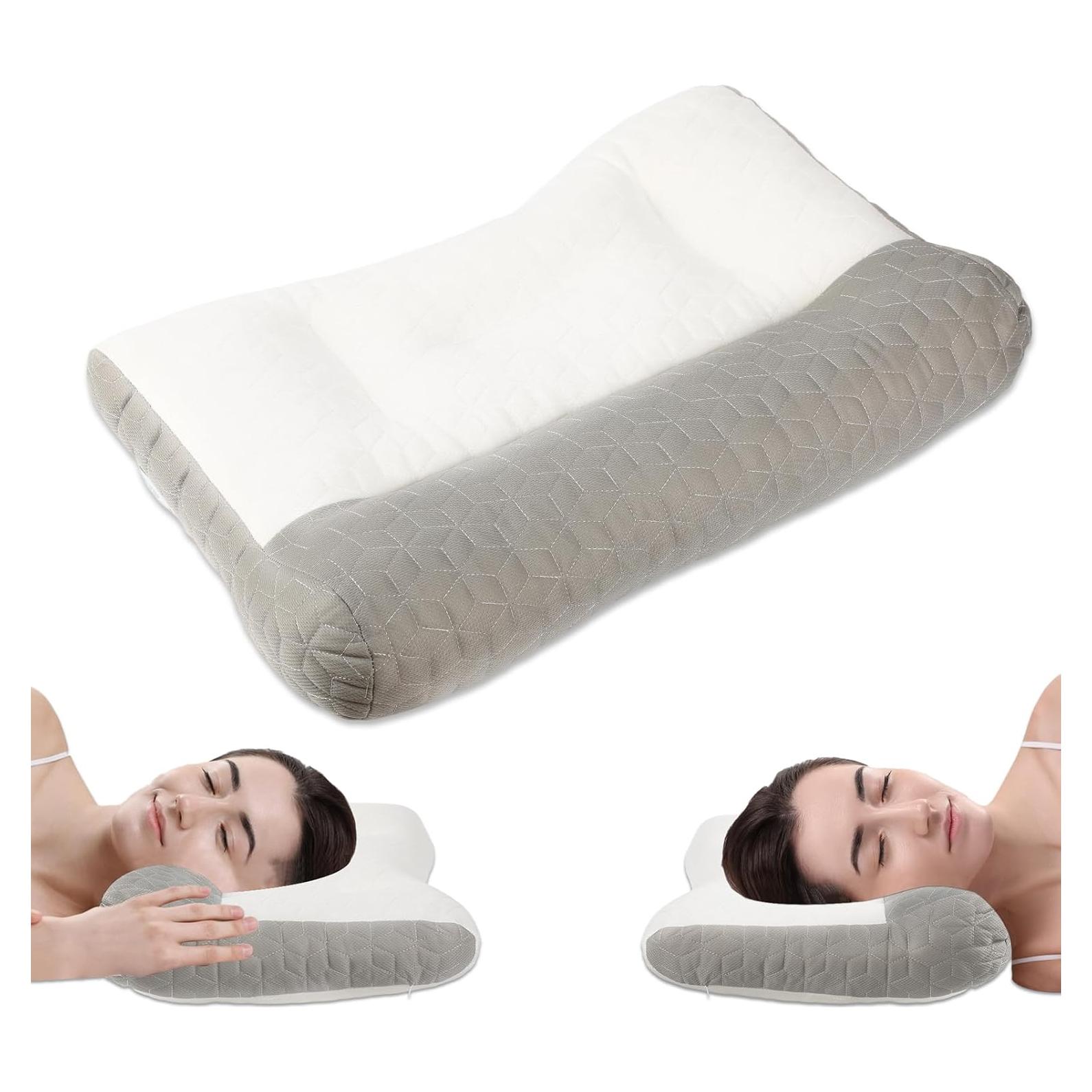 Almohada Ergonómica Satasiam para el Cuello - Soporte Cervical Gris