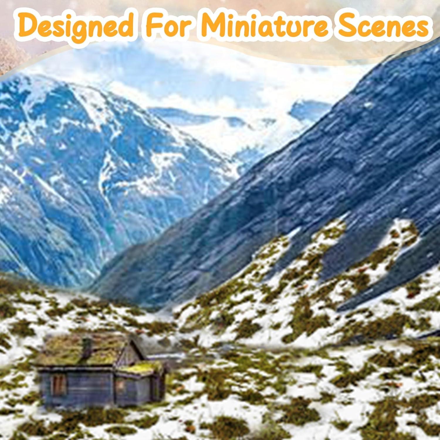 Hierba Estática Nieve Amarillo Warmtree para Paisaje Miniatura