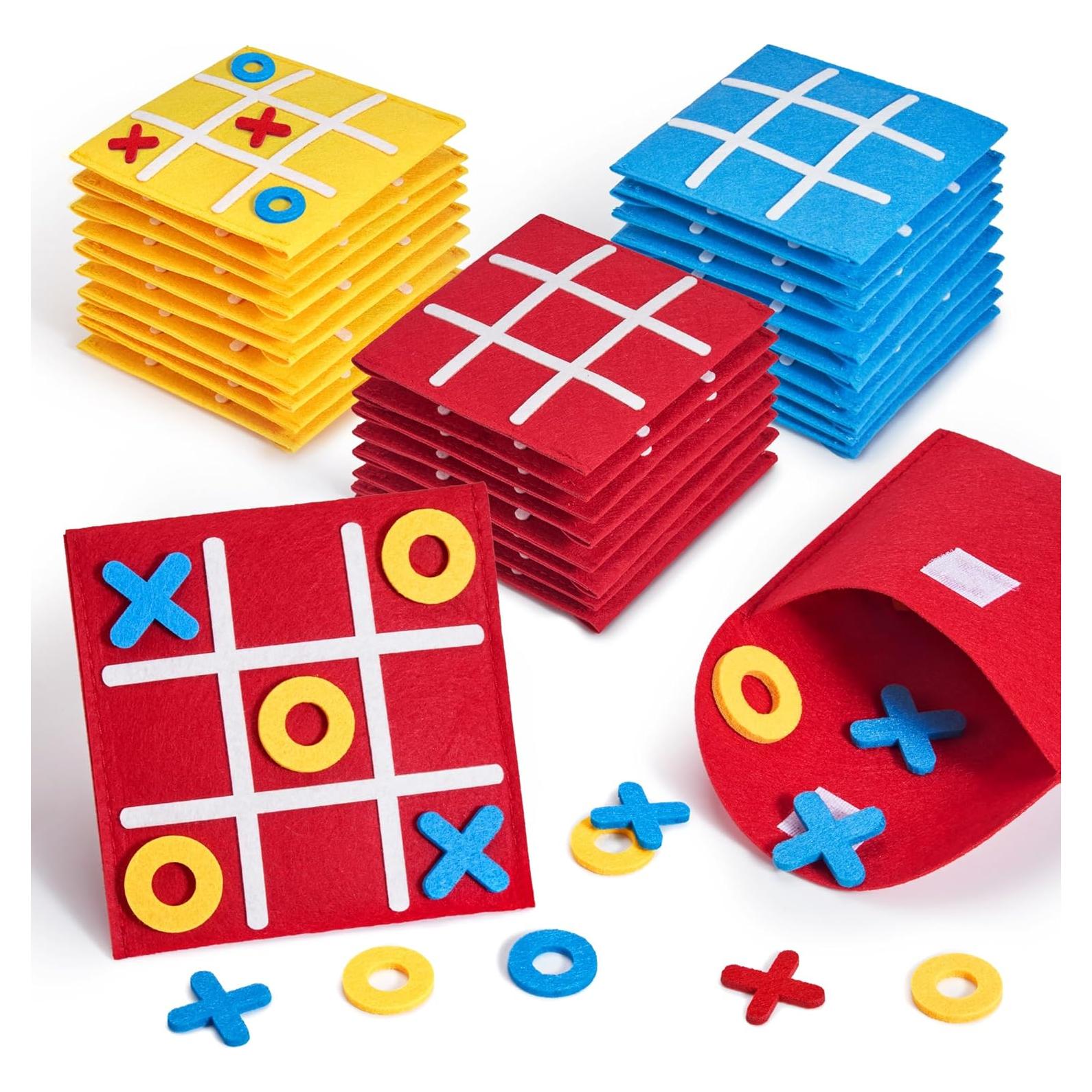 Juego de Mesa Tic Tac Toe JoyCat - Paquete de 48 Mini Tableros