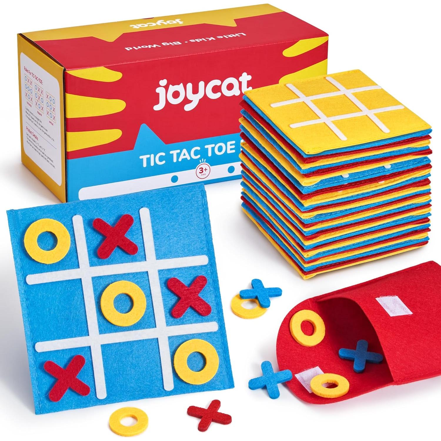 Juego de Mesa Tic Tac Toe JoyCat - Paquete de 48 Mini Tableros