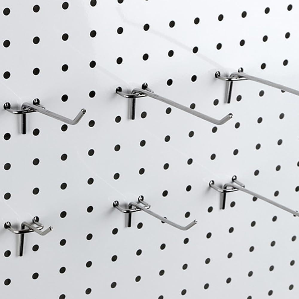 Ganchos para Tablero de Clavos QPINGH 25 Pcs 10.16 cm Plata