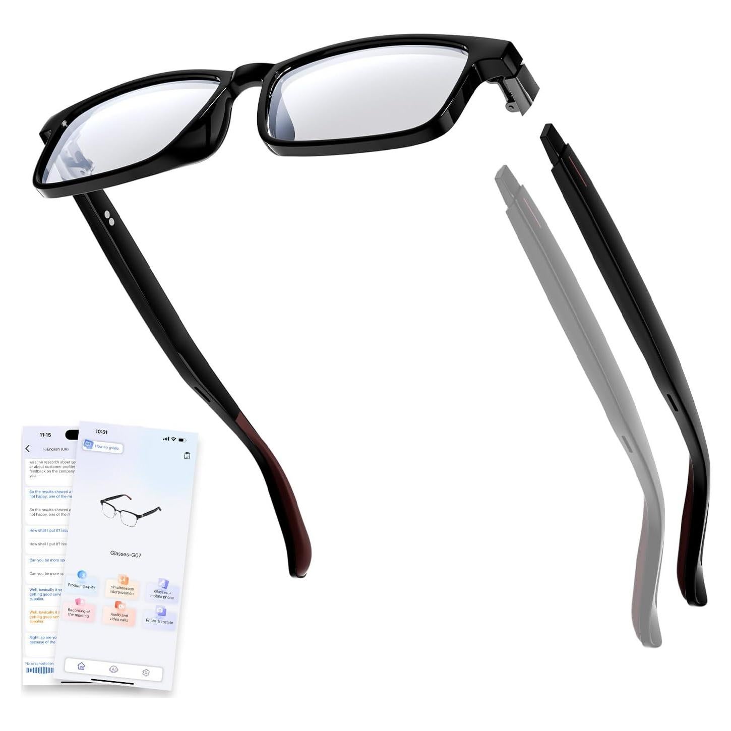 Gafas de Traducción Inteligente Emerhome Gen3 - Bluetooth, Ligeras