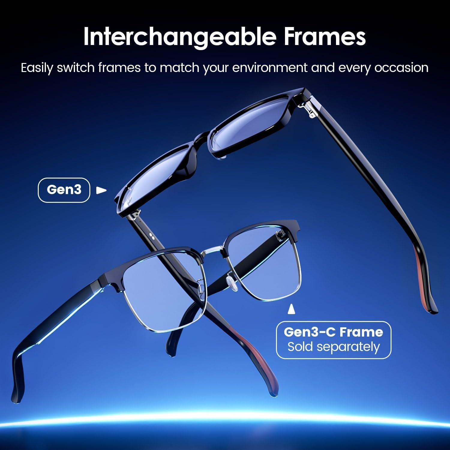 Gafas de Traducción Inteligente Emerhome Gen3 - Bluetooth, Ligeras