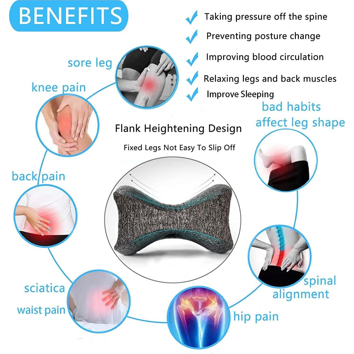 Almohada para Rodillas Vertdens Espuma Viscoelástica 25x24x15cm