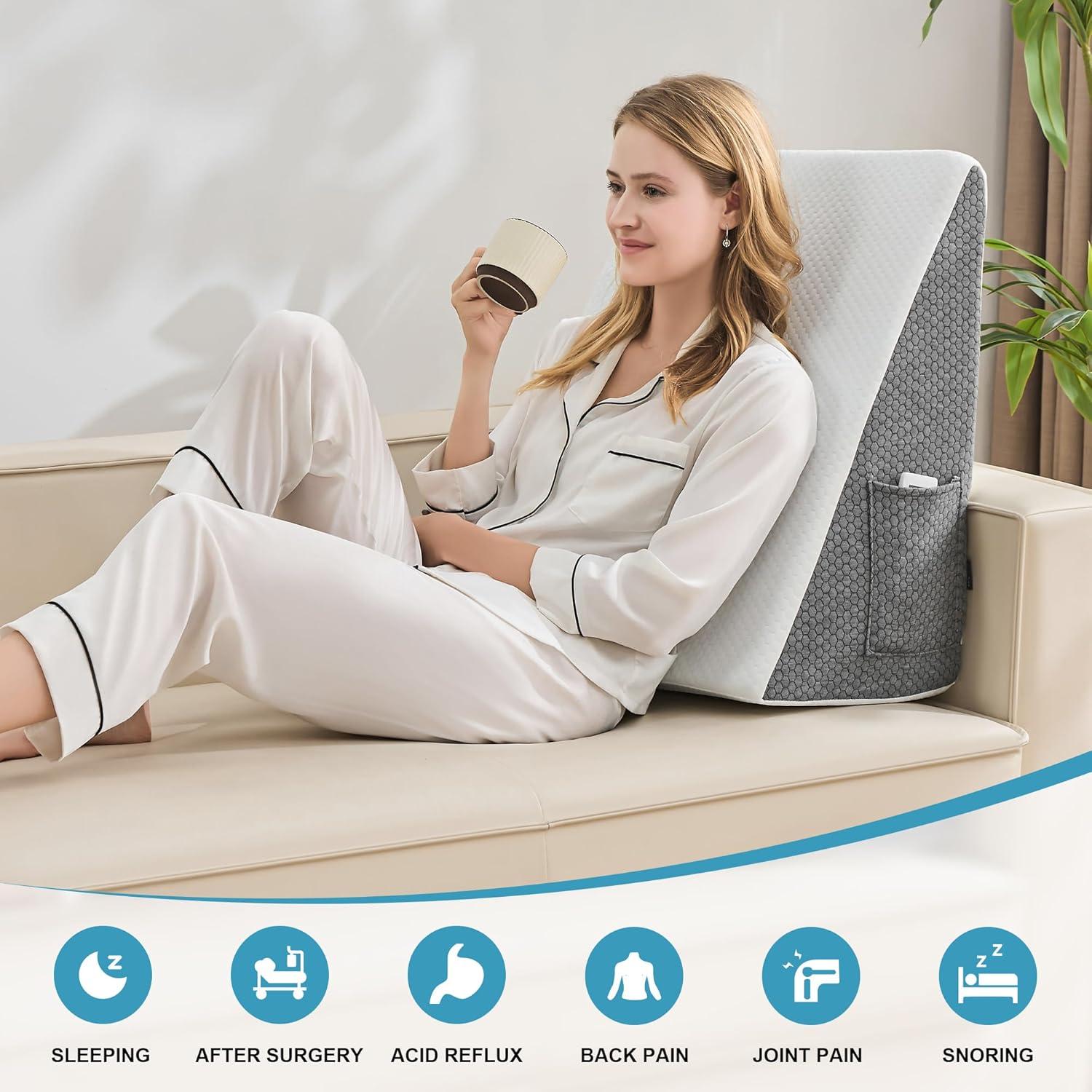 Almohada Cuña Yojoker 19 cm Espuma Viscoelástica Lavable