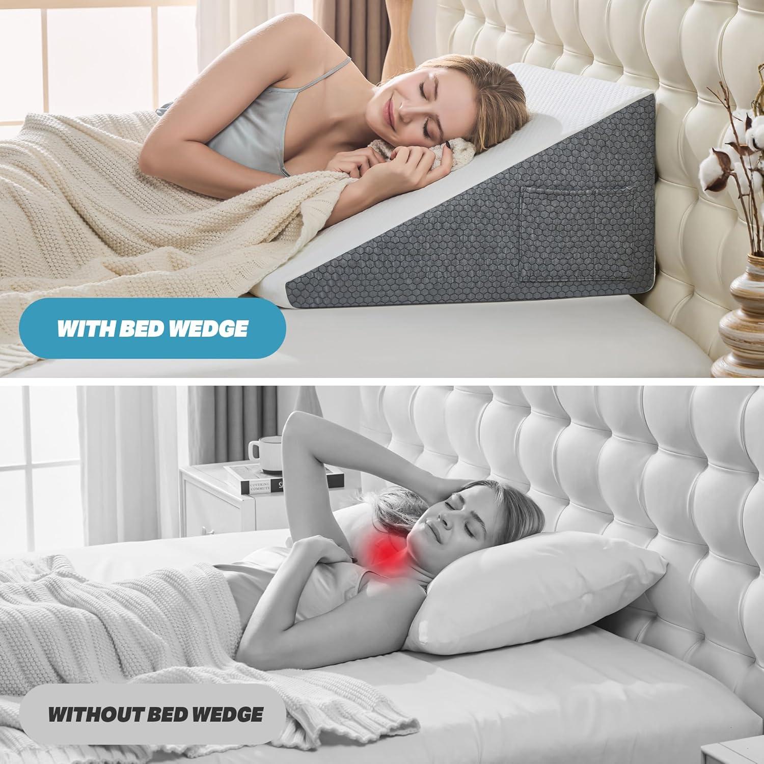 Almohada Cuña Yojoker 19 cm Espuma Viscoelástica Lavable